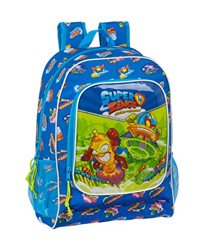 Safta Mochila Escolar de Superzings Serie 5, Azul, 320x140x420mm