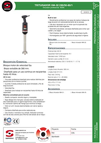 Sammic Triturador XM-32 (yommak)