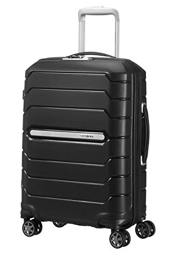 Samsonite Flux Spinner S Equipaje de mano Expansible, 55 cm, 44 L, Negro (Black)