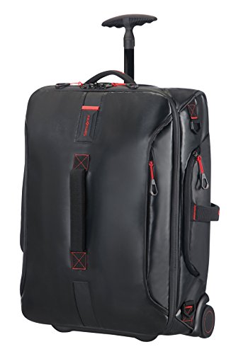 Samsonite Paradiver Light - Bolsa de viaje con ruedas, S (55 cm - 48.5 L), Negro (Black)