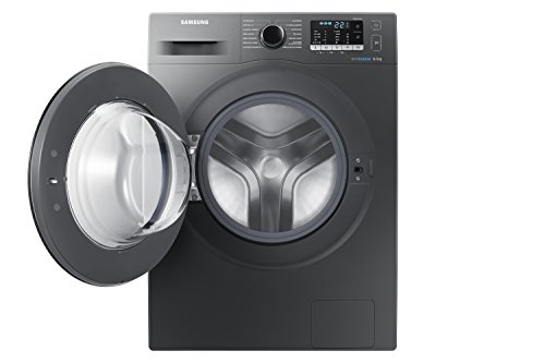 Samsung - Lavadora de acero inoxidable ww80j5555fx/EC autoportante de carga frontal 8 kg 1400 rpm - A + + + - Gris