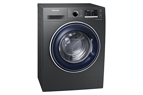 Samsung - Lavadora de acero inoxidable ww80j5555fx/EC autoportante de carga frontal 8 kg 1400 rpm - A + + + - Gris