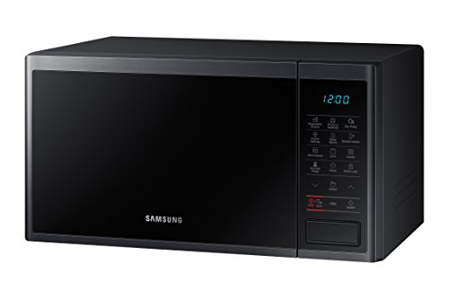 Samsung MG23J5133AG/EC - Microondas con Grill, 800 W/ 1100 W, 23 Litros, Interior Cerámica Enamel, Color Negro Grafito, 330 x 211 x 324 mm (ancho, al to, fondo)