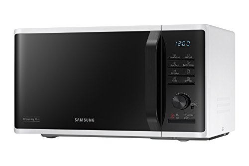 Samsung MG23K3515AW Encimera - Microondas (Encimera, Microondas con grill, 23 L, 1100+800 W, Botones, Giratorio, Blanco)