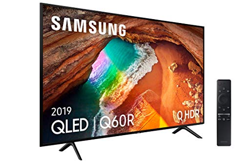 Samsung QLED 4K 2019 49Q60R - Smart TV de 49" con Resolución 4K UHD, Supreme Ultra Dimming, Q HDR, Inteligencia Artificial 4K, One Remote Control, Apple TV y compatible con Alexa