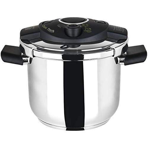 San Ignacio Q2927 Olla a presión, acero inoxidable, 22 cm, 6,5 L, Cooktech