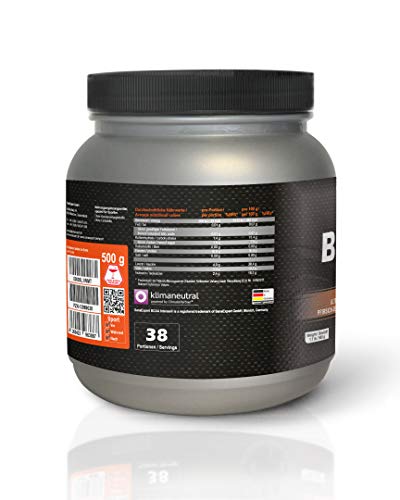 SanaExpert BCAA Intense, bebida deportiva con aminoácidos, L-leucina, L-valina y L-isoleucina, polvo, 500 g