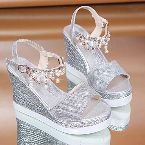 Sandalias Mujer Verano 2019 cuña Bohemias Casuales Zapatillas Hebilla Romanas Flip Flop Mares Playa Gladiador Verano Tacon Planas Zapatos riou