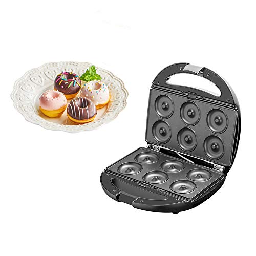 Sandwichera Tostadora Eléctrica 5 En 1, Desayuno Rápido Máquina Multifuncional Gofrera Y Grill, Placas Antiadherentes Extraíbles Para Waffles, Donuts, Sandwich, Steak Panini Regalo