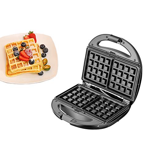 Sandwichera Tostadora Eléctrica 5 En 1, Desayuno Rápido Máquina Multifuncional Gofrera Y Grill, Placas Antiadherentes Extraíbles Para Waffles, Donuts, Sandwich, Steak Panini Regalo