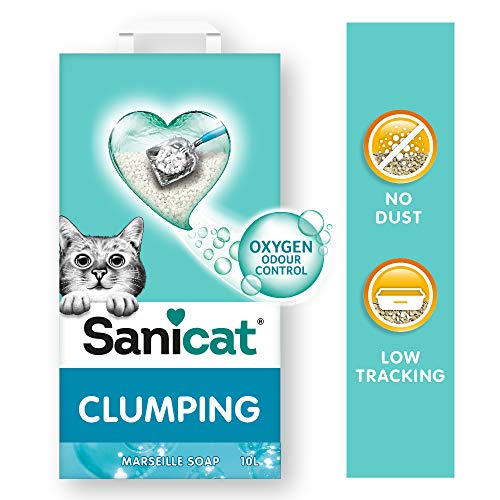 Sanicat clumping + marseille soup 10L, azul