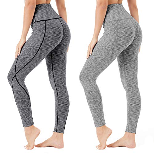 SANMIO Leggings Deportivos de Yoga para Mujeres, Pantalones de Yoga para Mujeres con Bolsillos Pantalones Deportivos Maravillosos Pantalones Deportivos Ultrasport para Mujer