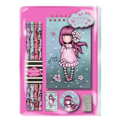 Santoro Gorjuss Sparkle & Bloom Set de Papelería 1038GJ02 - Cherry Blossom