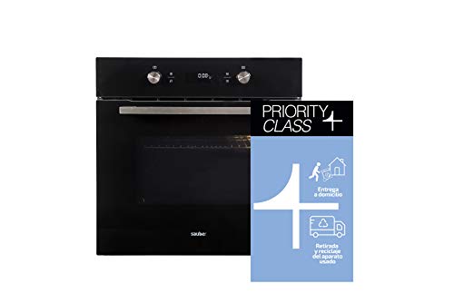 Sauber - Horno Pirolítico Multifunción SHMP01B - Eficiencia Energética: A - Color Negro