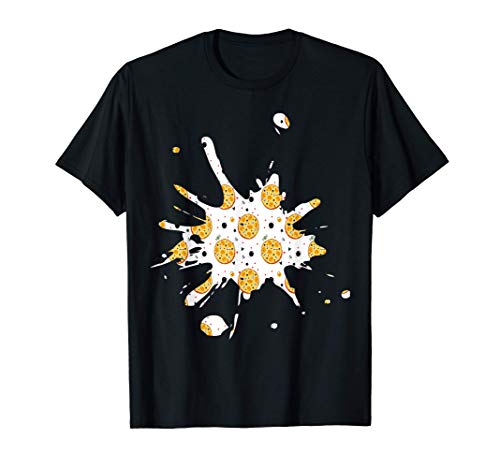 Scary Halloween Pizza Splash Splatter Pintura Ilustraciones Camiseta