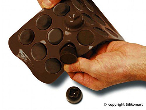 SCG11 Molde de Silicona para chocolatines con Forma de tablitas, Color marrón