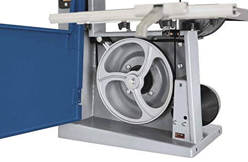 SCHEPPACH Basa 1, Sierra de Cinta Eléctrica con Guía de Precisión y Fácil Inclinación hasta 45º, 880 rpm y 300W de Potencia, Azul