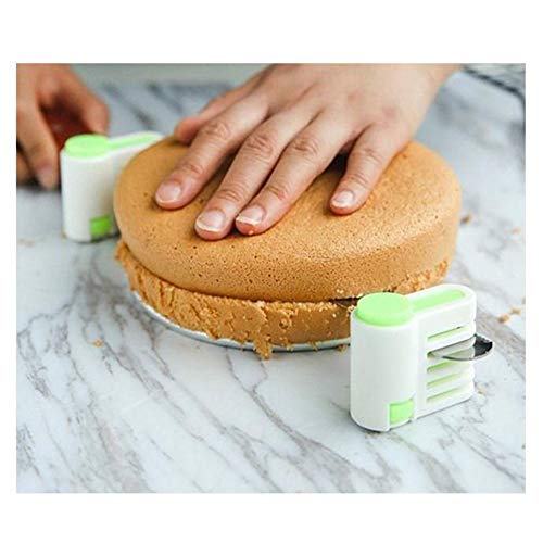 Schneespitze 2pcs Cortador de tartas,Herramienta Pastel Rebanar, Tartas Cortar Ayuda Hornear Accesorios para Familias, Restaurantes, Hoteles, Tiendas De Postres