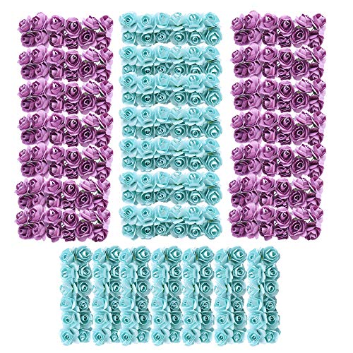 Schneespitze 576pcs Mini Papel Artificial Flores,Rosas Artificiales de Rosa para la Decoración Adecuado para Bodas, Decoración, Bricolaje Hogar Artesanía