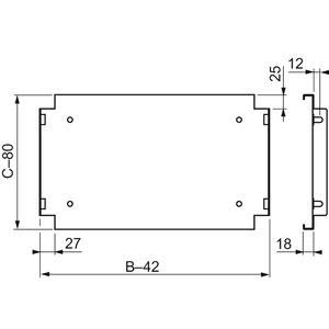 Schneider Electric NSYSDT8 Bandeja plegable Spacial SF/SM, armario de 800 mm, carga de 30 kg