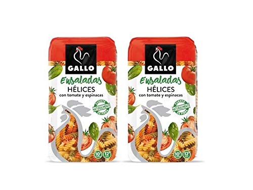 ScoutSeed 2x Pasta Gallo Ideal para Ensaladas HÃ©lices con Vegetales 500g