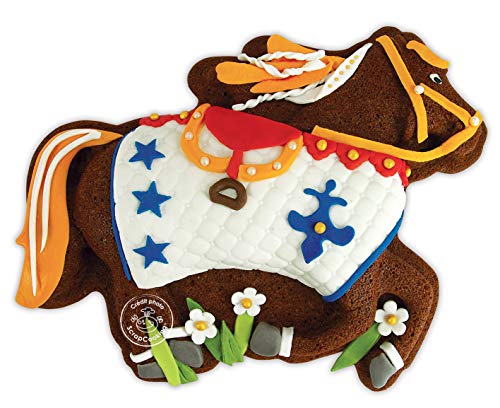 ScrapCooking 3161 Caballo Molde Silicona Rosa 28,5 x 22,6 x 4 cm