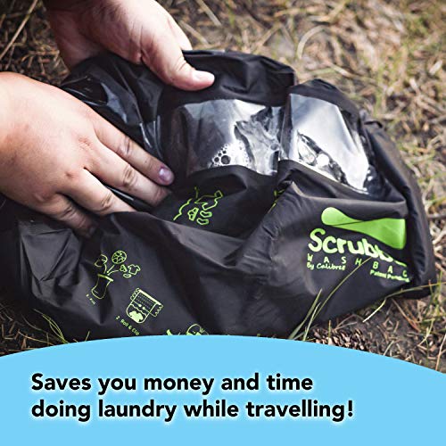 Scrubba Sistema de Lavado Portátil Bolsa de Lavado 2.0 - Bolsa Estanca Impermeable para Viajes Autocaravana Camping Senderismo - Sistema con Tabla de Lavar