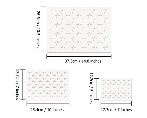 SCSpecial Conjunto de plantillas de bandera de estrella de 7 banderas G-Spec 50 plantillas de campo de estrellas 3 tamaños para madera, tela, papel, aerógrafo, arte de pared