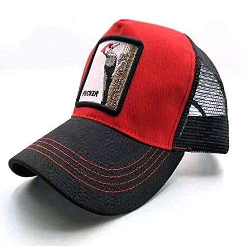 sdssup Gallo Gorra de béisbol Primavera y Verano al Aire Libre Hombres y Mujeres Visera Pato Lengua Gorra Neta código pájaro Carpintero