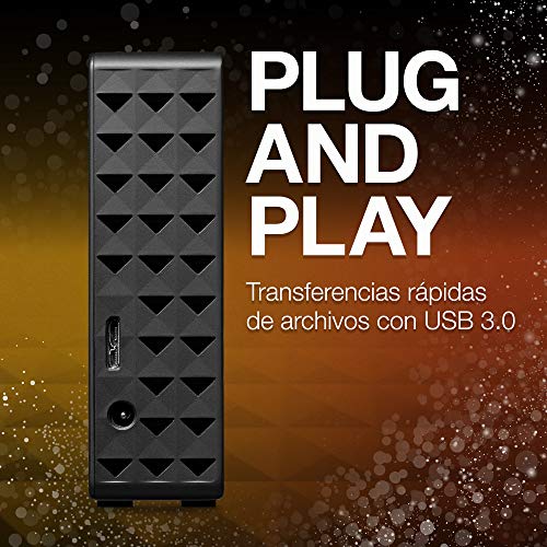 Seagate Expansion Desktop, 4 TB, Disco duro externo, HDD, USB 3.0 para PC, ordenador portátil y Mac (STEB4000200)