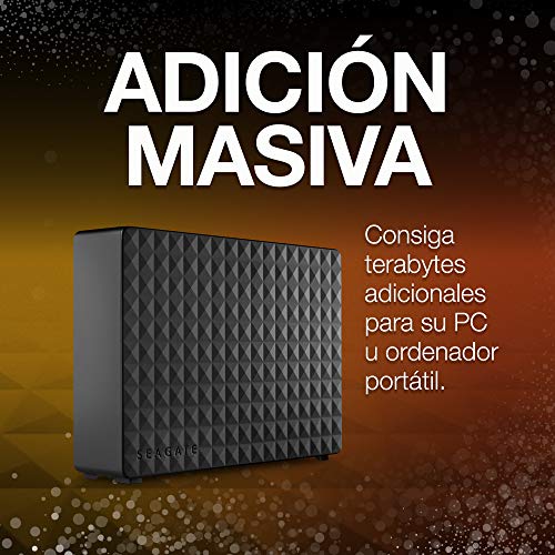 Seagate Expansion Desktop, 4 TB, Disco duro externo, HDD, USB 3.0 para PC, ordenador portátil y Mac (STEB4000200)