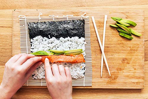 Seba Garden ITASAN - Juego completo de sushi de 9 piezas, ideal para probar o como regalo - Guía para hacer varios idiomas