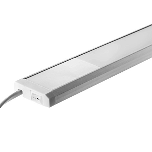 SEBSON® LED bajo mueble 90cm, tira de iluminación, Calido Blanca, 15W, 975lm