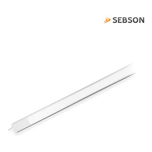 SEBSON® LED bajo mueble 90cm, tira de iluminación, Calido Blanca, 15W, 975lm