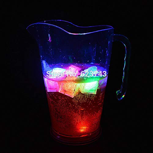 Secundaria Colorida Botella de Cerveza acrílica Cubo de Hielo Club Nocturno Brillante Taza de Cerveza Flash Copa de Vino champán gabinete de Vino