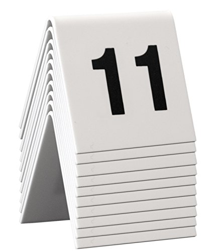 Securit – Mesa de carteles, números 11 – 20, 4 x 4 x 5 cm (TN – 11 – 20)
