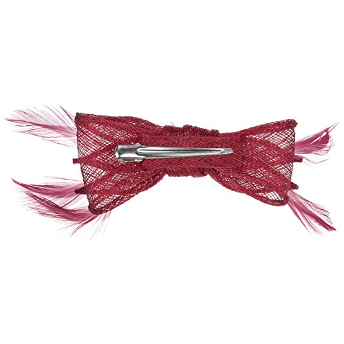 Seeberger Pinza de Pelo con Plumas Alicia Accesorio Cabeza (Talla única - Rojo)