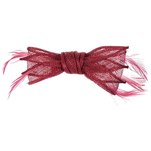 Seeberger Pinza de Pelo con Plumas Alicia Accesorio Cabeza (Talla única - Rojo)