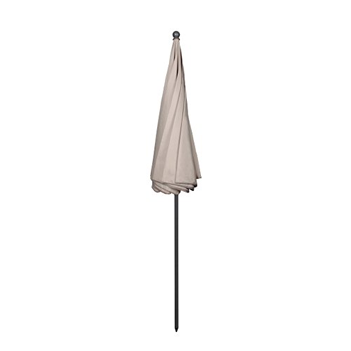 Sekey® sombrilla Parasol para terraza jardín Playa Piscina Patio diámetro 217 cm Protector Solar UV25+,Taupe