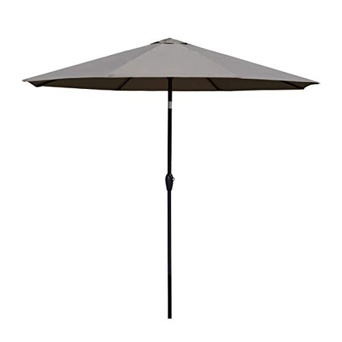 Sekey® sombrilla Parasol para terraza jardín Playa Piscina Patio diámetro 270 cm Protector Solar UV50+ marrón