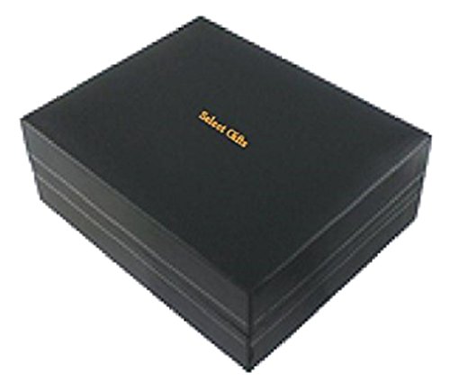 Select Gifts A Medida Personalizado Fecha de Tono Oro Gemelos Money Clip Grabado Set de Regalo