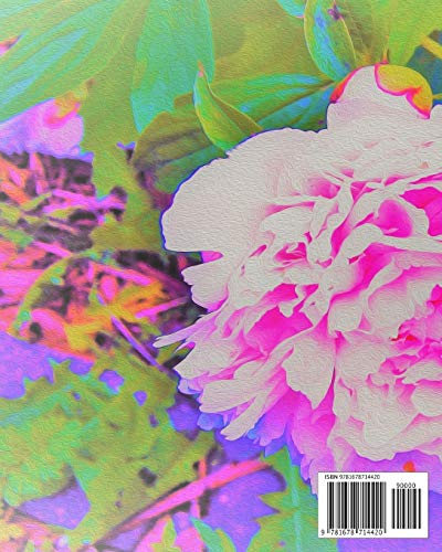 Self Care Journal: Electric Pink Peonies in the Colorful Garden
