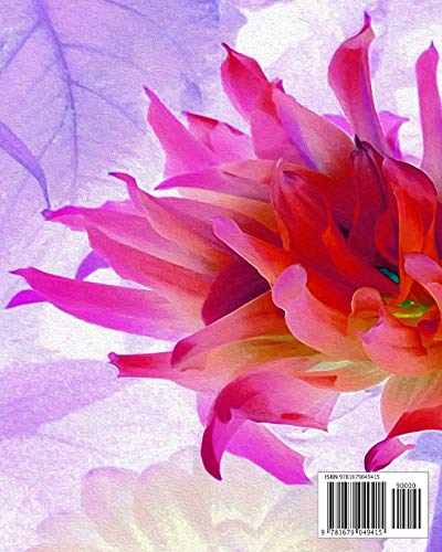 Self Care Journal: Stunning Red and Hot Pink Cactus Dahlia
