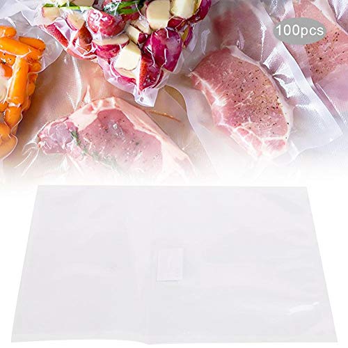 Sellador al vacío de alimentos, bolsas de sellado de alta calidad fáciles de rasgar, bolsa de almacenamiento de frutas, viaje(20 * 30cm glossy sheet bag 100 pcs)