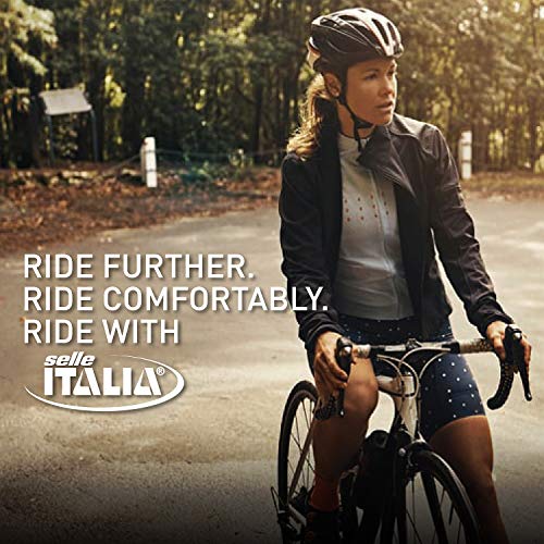 Selle Italia - Sillìn Bicicleta de Carretera Donna, Rail FeC Alloy Ø7, Sillìn Road Gran Turismo Duro-tek, Comfort Gel, Amortiguador