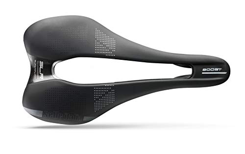 Selle Italia - Sillìn Bicicleta de Carretera SLR Boost TM Superflow, Rail Manganese Tubo Ø7, Sillìn Corto Road Perfomance Soft-tek, Comfort