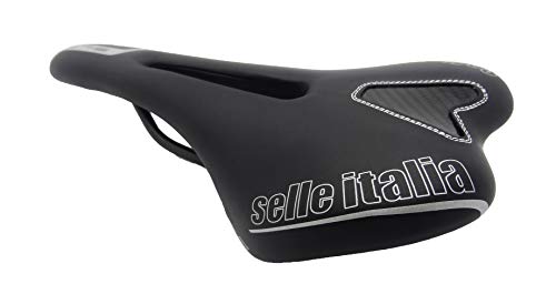 Selle Italia SLR Flow TM Sillín para Bicicleta, Unisex Adulto, Negro/Plateado, S2