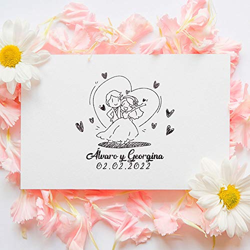 Sello de Boda Personalizado | Novios Iove