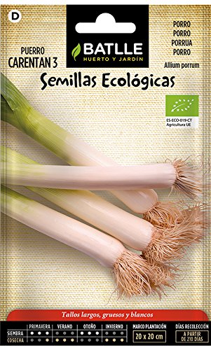 Semillas Ecológicas Hortícolas - Puerro Carentan 3 - ECO - Batlle