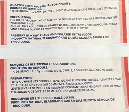 Sémola de trigo - Especial para migas - LA CATALANA - 1000 gramos